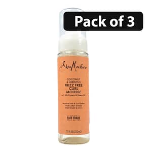 (Pack of 3) Shea Moisture Coconut and Hibiscus Frizz-Free Mousse 7.5oz