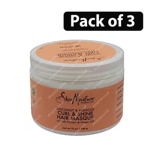 (Pack of 3) Shea Moisture Curl & Shine Hair Masque 12oz