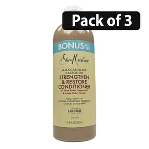(Pack of 3) Shea Moisture Jamaican Black Castor Oil Conditioner 19.8oz