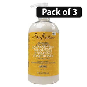 (Pack of 3) Shea Moisture Low Porosity Weightless Hydrating Conditioner 13oz