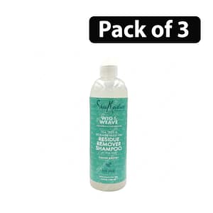 (Pack of 3) Shea Moisture Wig & Weave Tea Tree Residue Remover Shampoo 13fl.oz