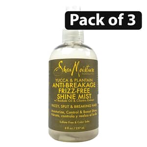 (Pack of 3) Shea Moisture Yucca & Plantain Anti-Breakage Frizz-Free Shine Mist 237ml