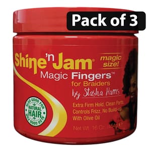 (Pack of 3) Shine N Jam Magic Fingers For Braiders 16oz