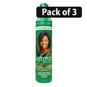 (Pack of 3) Sofn Free Black Castor Oil Moisturising Lotion 350ml