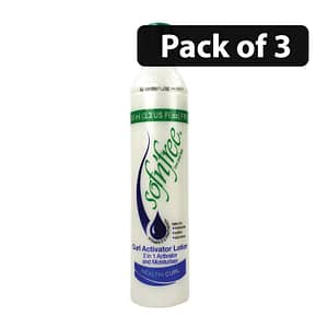 (Pack of 3) Sofn’free Oil Curl Activator Lotion 2 in 1 Activator & Moisturiser 350ml