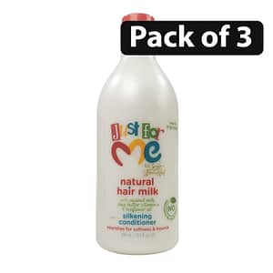 (Pack of 3) Soft & Beautiful Just For Me Natural Milk Silkening Conditioner 13.5oz