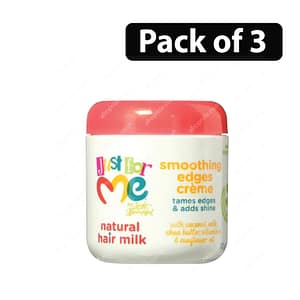 (Pack of 3) Soft & Beautiful Just for Me Natural Hair Milk Smoothing Edges Creme 4oz