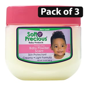 (Pack of 3) Soft & Precious Nursery Jelly Baby Powder Scent 13oz