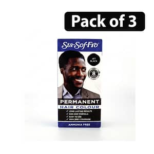 (Pack of 3) Sta-Sof-Fro Permanent Hair Colour Jet Black