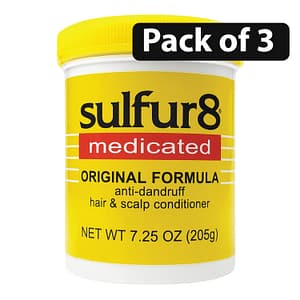 (Pack of 3) Sulfur 8 Hair & Scalp Conditioner – Lightweight Formula, 7.25oz