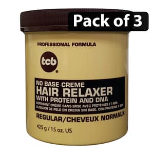 (Pack of 3) Tcb No Base Creme Hair Relaxer Regular 15oz