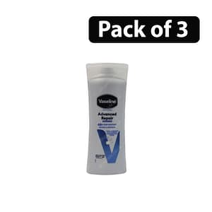 (Pack of 3) Vaseline Intensive Care Body Lotion 400ml Advanced Repair