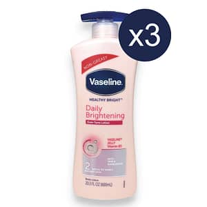 (Pack of 3) Vaseline Non Greasy Daily Brightening Body Lotion 600ml