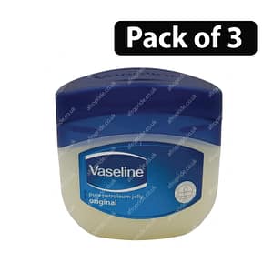 (Pack of 3) Vaseline Original Pure Petroleum Jelly 50ml