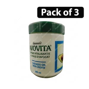 (Pack of 3) Avovita Avocado Oil Skin Creme 500ml