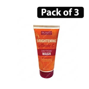 (Pack of 3) Beauty Formulas Brightening Vitamin C Face Wash 150ml