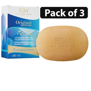 (Pack of 3) F&W Fair And White Savon Original Glutathion 7oz