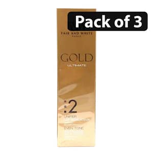 (Pack of 3) Fair & White Gold Ultimate 2 Revitalizing Body Lotion 500ml