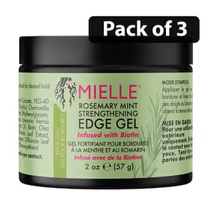 (Pack of 3) Mielle Rosemary Mint Strengthening Edge Gel 2oz