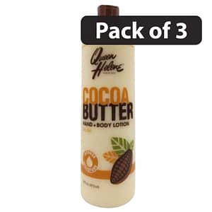 (Pack of 3) Queen Helene Cocoa Butter Hand And Body Lotion Dry Skin 16oz