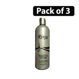 (Pack of 3) Rinju Gold Beurre De Karite Shea Butter Lotion 16oz