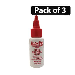 (Pack of 3) Salon Pro White Hair Bonding Glue 1fl.oz