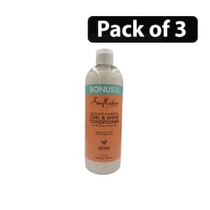 (Pack of 3) Shea Moisture Coconut & Hibiscus Curl & Shine Conditioner 19.8fl.oz
