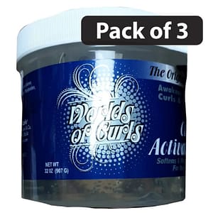 (Pack of 3) World of Curls The Original Gel Curl Activator 32oz