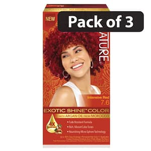 (Pack of 3) Creme of Nature Exotic Shine Color Intensive Red 7.6
