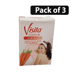 (Pack of 3) Visita Essence B Carrot Complexion Soap 200g