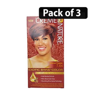 (Pack of 3) Creme of Nature Exotic Shine Color Bronze Copper 7.64