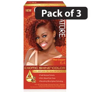 (Pack of 3) Creme of Nature Exotic Shine Color Red Copper 6.4