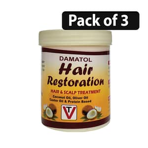(Pack of 3) Damatol Hair Restoration Hair & Scalp Treatment 250g