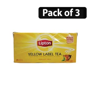 (Pack of 3) Lipton Yellow Label Tea 50g