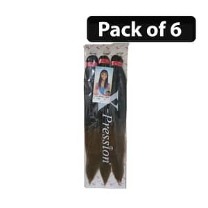 (Pack of 6) Xpression 3X Pre-Stretched Braid 50''-T1-27