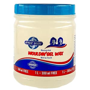 Stylin Dredz Maximum Hold Mouldin Gel Wax White 1L