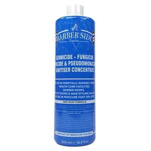 Barber Side London Sanitiser Concentrate 500ml Blue