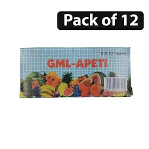(Pack of 12) GML-Apeti (2 x 10 Tablets)