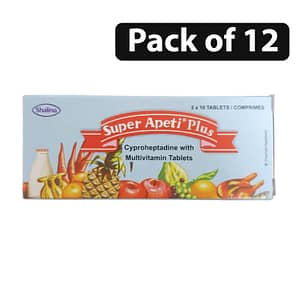 (Pack of 12) Shalina Super Apeti Plus 2 x 10 Tablets/Comprimes