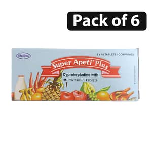 (Pack of 6) Shalina Super Apeti Plus 2 x 10 TabletsComprimes