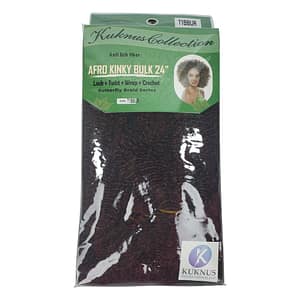 Kuknus Collection Afro Kinky Bulk 24'' T1BBur