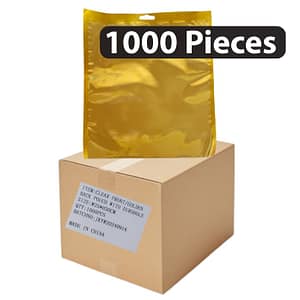 Clear FrontGolden Back Pouch (2530cm) With Eurowhole (Pack of 1000) Main