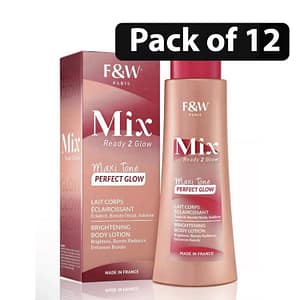 (Pack of 12) Fair & White Paris Mix Maxitone Perfect Glow Brightening Lotion 500ml