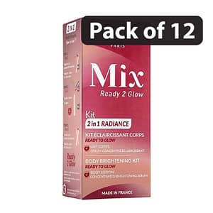 (Pack of 12) Fair & White Paris Mix Ready to Glow 2 in 1 Radiance Brightening Kit 400ml(Pack of 12) Fair & White Paris Mix Ready to Glow 2 in 1 Radiance Brightening Kit 400ml