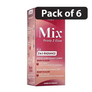 (Pack of 6) Fair & White Paris Mix Ready to Glow 2 in 1 Radiance Brightening Kit 400ml