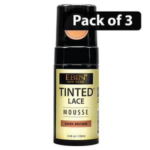 (Pack of 3) Ebin Tinted Lace Mousse 100ml Dark Brown