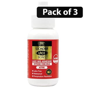 (Pack of 3) Ebin Wonder Lace Bond Lace Wig Adhesive Extreme Firm Hold Active 35ml