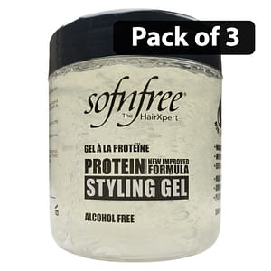 (Pack of 3) Sofnfree Clear Protein Styling Gel 500ml
