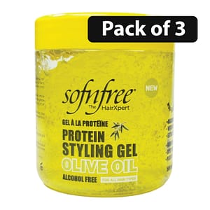 (Pack of 3) Sofnfree Protein Styling Gel 500ml Olive