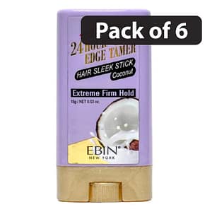 (Pack of 6) Ebin 24 Hour Edge Tamer Hair Sleek Stick 15g